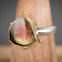 Hailey Watermelon Tourmaline Ring - size 6 1/2