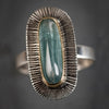 Sorento Long Blue Tourmaline Ring - Size 7