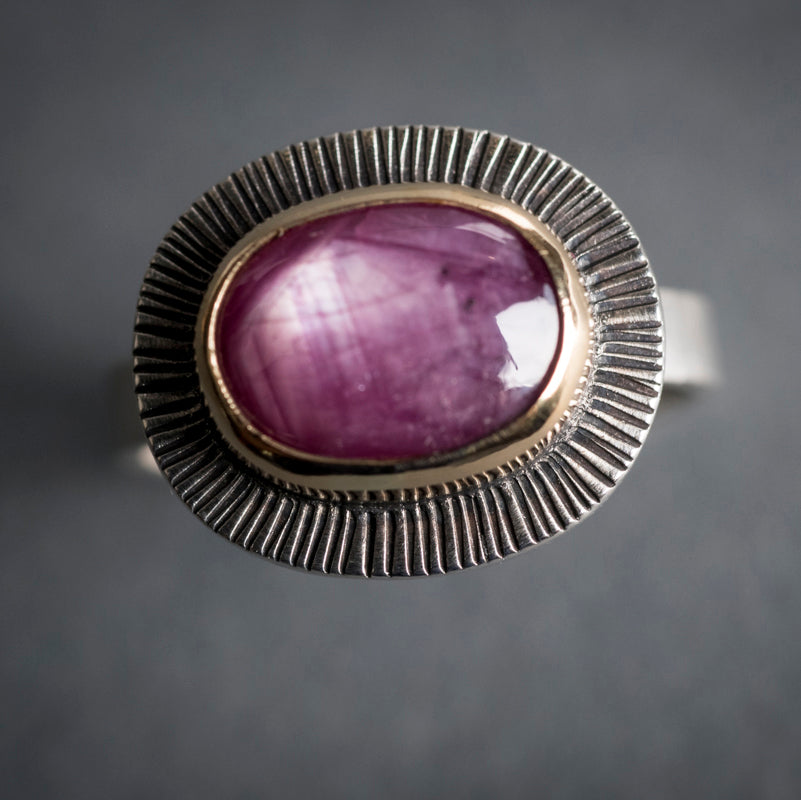 Sorento Star Ruby Ring - 7 1/2