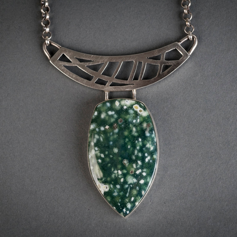 Lucia Madagascar Ocean Jasper Necklace