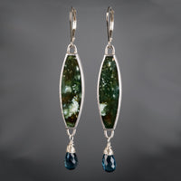 Eos Ocean Jasper & Blue Topaz Earrings