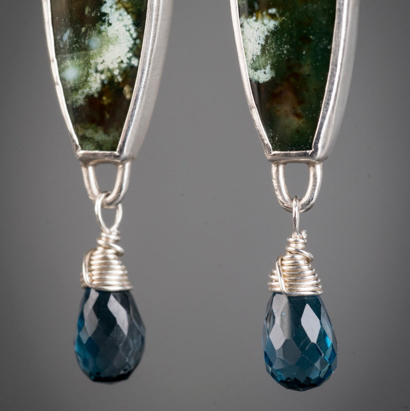 Eos Ocean Jasper & Blue Topaz Earrings