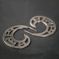 Lola Pierced Sterling Silver Hoop Earrings