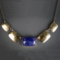 Lynn Tanzanite & Shield Bib Necklace