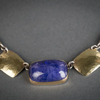 Lynn Tanzanite & Shield Bib Necklace