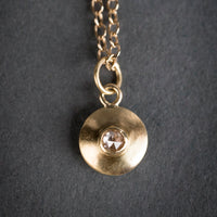 Elana Rose Cut Diamond & 18k Pendant