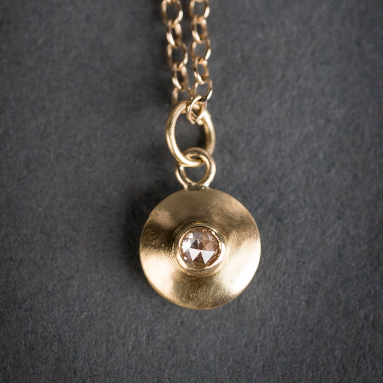 Elana Rose Cut Diamond & 18k Pendant