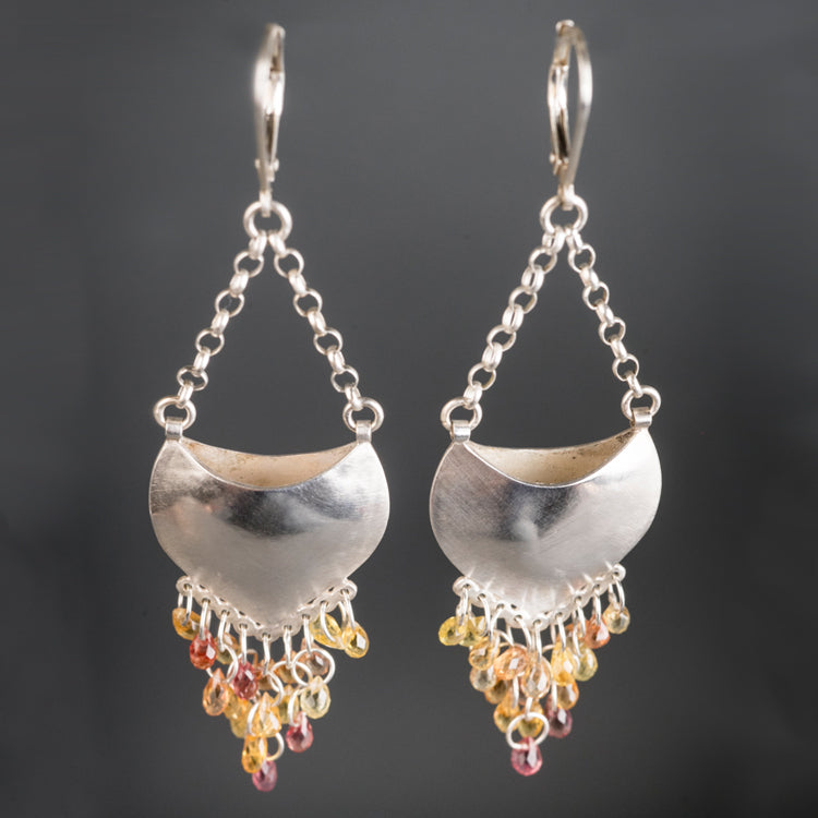 Ophelia Songea Sapphire Chandelier Earrings