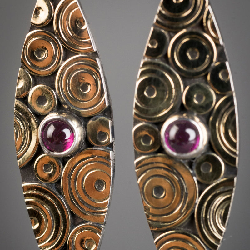 Antilles Watermelon Tourmaline Dangle Earrings