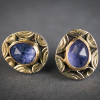 Osaka Tanzanite Stud Earrings