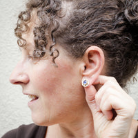 Osaka Tanzanite Stud Earrings