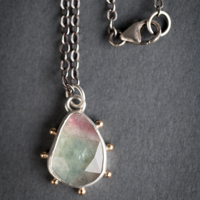 Hailey Bicolored Tourmaline Pendant