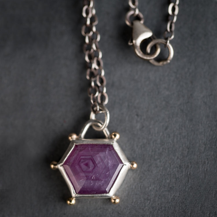 Hailey Rosemary Sapphire Pendant