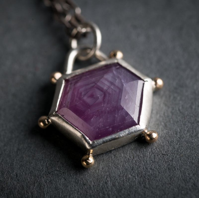 Hailey Rosemary Sapphire Pendant