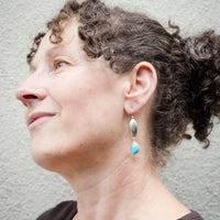 Ianthe Turquoise Dangle Earrings