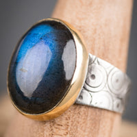 Majorca Labradorite Ring - Size 9