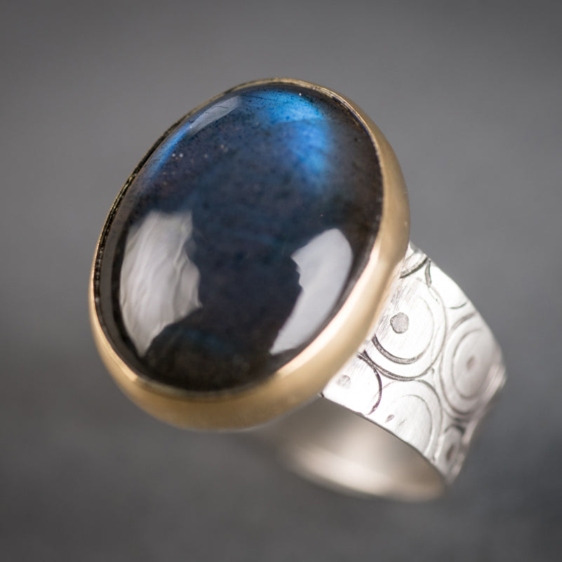 Majorca Labradorite Ring - Size 9