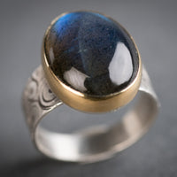 Majorca Labradorite Ring - Size 9