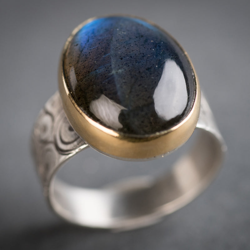 Majorca Labradorite Ring - Size 9