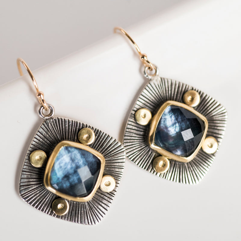 Perth Black Onyx Triplet Earrings
