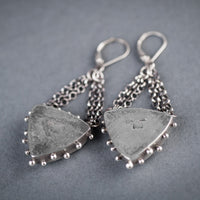 Ceres Turquoise Chandelier Earrings in Silver