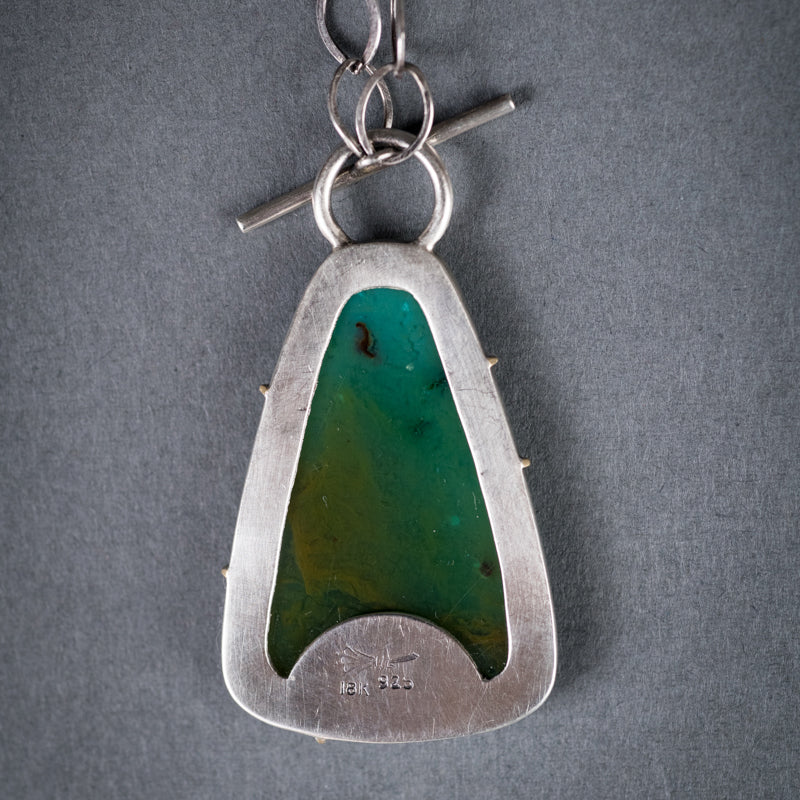 Sienna Gem Silica Toggle Pendant Necklace