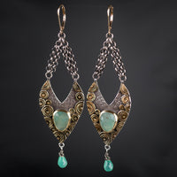 Bora Bora Aquaprase™ & Chrysoprase Chandelier Earrings