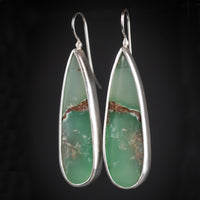 Leda Chrysoprase Drop Earrings