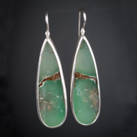 Leda Chrysoprase Drop Earrings