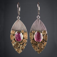Antigua Pink Tourmaline Earrings