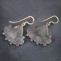 Ibiza Peach Drusy Dangle Earrings