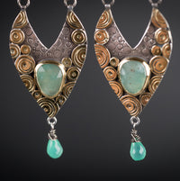 Bora Bora Aquaprase™ & Chrysoprase Chandelier Earrings