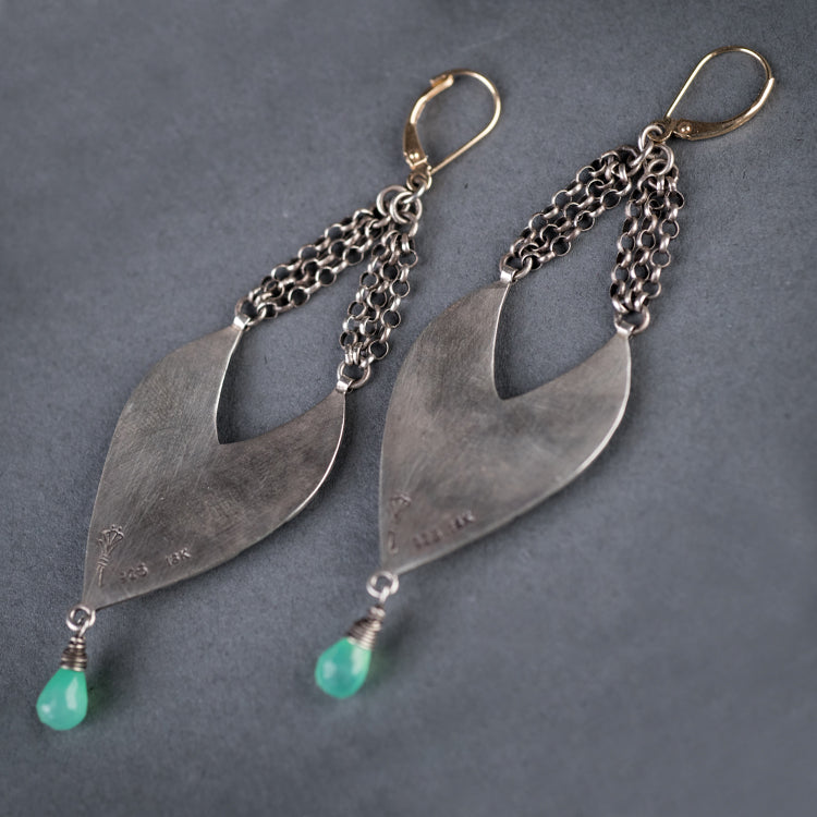 Bora Bora Aquaprase™ & Chrysoprase Chandelier Earrings