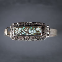 Osaka Turquoise Tension Cuff in Silver