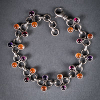 Hera Multi Gemstone Bracelet in Silver