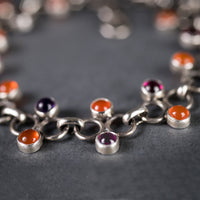 Hera Multi Gemstone Bracelet in Silver