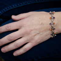 Hera Multi Gemstone Bracelet in Silver