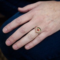 Hailey Watermelon Tourmaline Ring - size 6 1/2