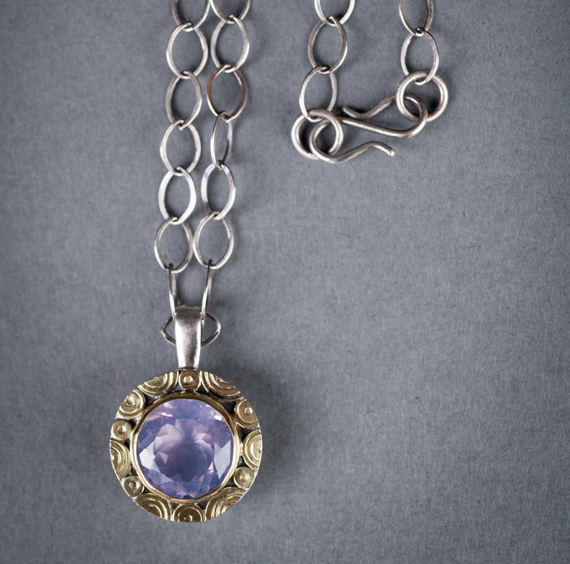 Montana Pink Amethyst Pendant Necklace
