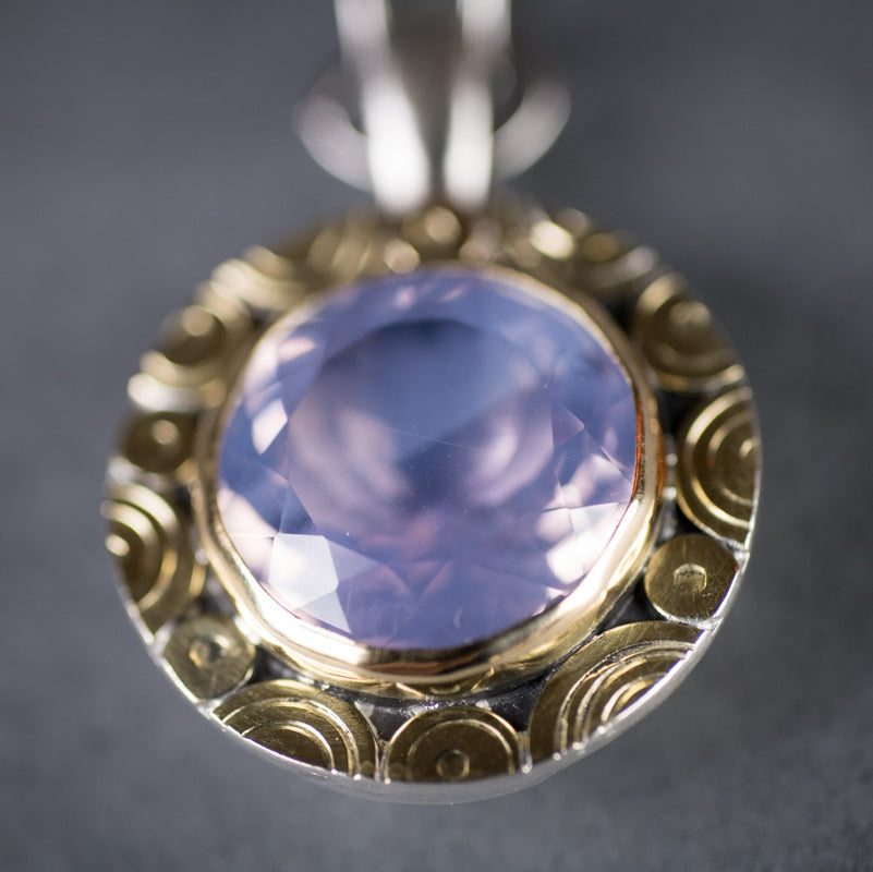 Montana Pink Amethyst Pendant Necklace