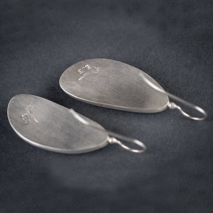 Leda Rosecut Blue Sapphire Drop Earrings