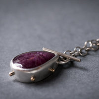 Callisto Star Ruby Toggle Pendant