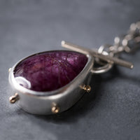 Callisto Star Ruby Toggle Pendant