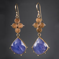 Santorini Tanzanite Dangle Earrings