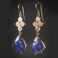 Santorini Tanzanite Dangle Earrings