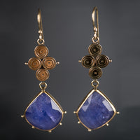 Santorini Tanzanite Dangle Earrings