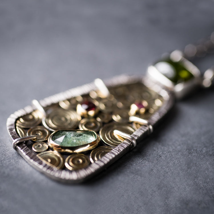 Cayman Multi Tourmaline Gemstone Necklace