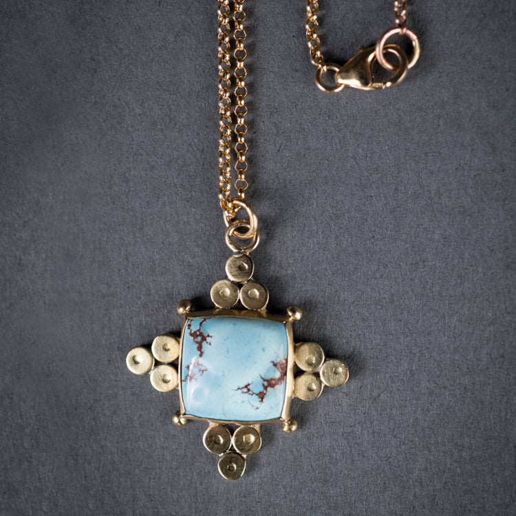 Malabar Golden Hills Turquoise Pendant