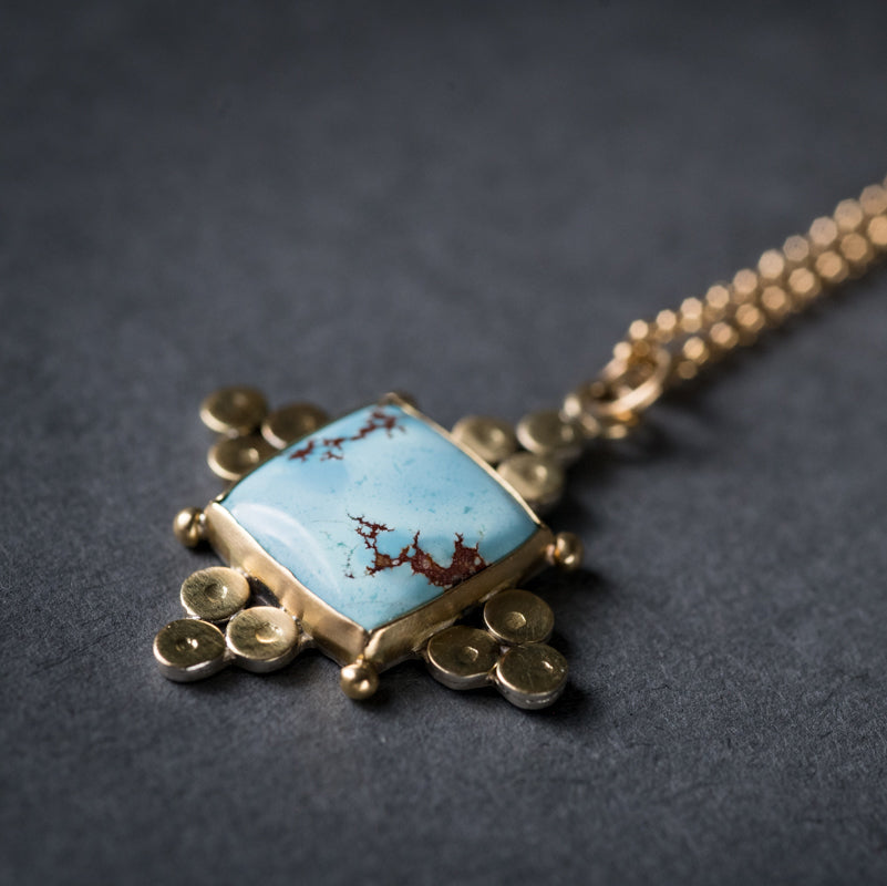 Malabar Golden Hills Turquoise Pendant