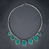 Asteria Green Turquoise Bib Necklace